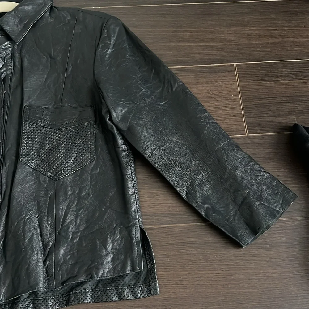Bano eeMee Leather Cropped Jacket, XS